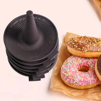 Acuan Bagel, Bahan Silikon, Tidak Melekat, Acuan Donat Buatan Sendiri, untuk Kek dan Bagel, Set 6