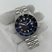 Pre-owned SEIKO WATCH SEIKO 5 BLUE DIAL SPORTS SSK003K1 4R34-00A0 AUTOMATIC GMT SKX FULLSET DEC 2025