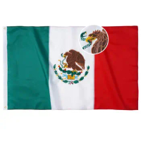 Mexico Flag Mexicana Outdoor Flag 3x5 Feet Made in USA Outdoor Large Flags with 2 Brass Grommets 4 Stitching Rows Heavy Duty