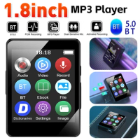 1.8inch MP3 Player Bluetooth 5.0 HiFi Music Stereo Speaker Portable MP4 Video Playback Sports Walkman FM Radio/Recording E-Book