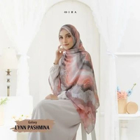 HIRA - Pashmina Lynn | Hijab Printing Premium | Bahan Ceruty Babydoll & Voal Voal Premium Galaxy