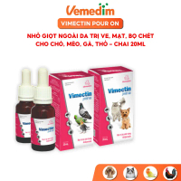 [Nổi bật nhất tuần] Thuốc nhỏ ngoài da cho chó mèo chim cảnh gia cầm Vemedim Vimectin pour on trị & 