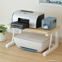 桌面打印機置物架辦公室桌上創意雙層收納架子多功能針式復印支架
