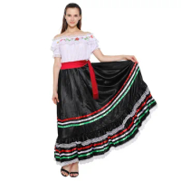 Holiday Costume Mexico day Cosplay Carnival Party Mexican ethnic dress Costume for Girl singsong girl