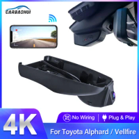 For Toyota Alphard / Vellfire Front and Rear 4K Dash Cam for Car Camera Recorder Dashcam WIFI Car Dvr Recording Devices