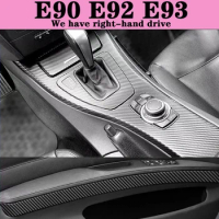 Suitable for Car E90 E92 E93 Interior Stickers, Carbon Fiber Modified Film for Central Control Gear Shifting