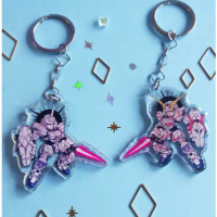 Gundam Unicorn Keychain, Mobile Suit Gundam // Transparent Acrylic Keychain