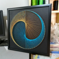釘子繞線畫diy材料包毛線纏繞畫手工裝飾紗線弦絲禮物【不二雜貨】