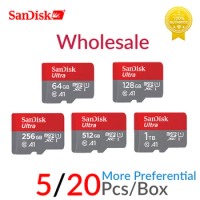 SanDisk Wholesale Ultra Memory Card 256GB 128GB 64GB 512GB 1TB SD card 140MB TF Card Console Tablet MEMORY card for phone drone