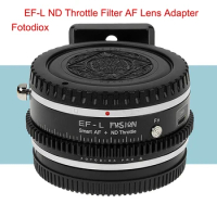 Fotodiox EF-L AF Lens Adapter With ND Throttle Filter for Canon EF EF-S to Panasonic S1 S1R S1H Sigma FP Camera Adapter Ring