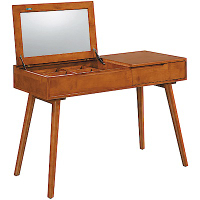 綠活居 湯利3.5尺上掀式鏡面化妝台(鏡台＆書桌二用設計)-104x47x188cm免組