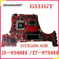 G531GT Laptop Motherboard For ASUS ROG Strix G G531GT G531G G531GW G531GU Laptop Motherboard With i7 i9 CPU GTX1650 4G GPU