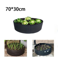 70x30cm big plant flower pots garden bed vegetable seeding grow bags pots plants flowers Planting growing Non-Woven fabric Q1
