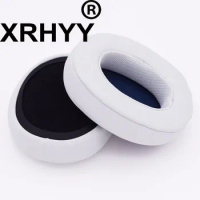 XRHYY White Replacement Earpads Ear Pads Cushions Foam Leather Cover For Skullcandy Hesh3, Hesh 3, Crusher Wireless Headphones
