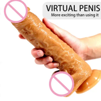 Dildo huge Sex shop for couples thick toy gelatin Phallus items fo Sex Products r sex penis sleeve Adult doll large male penis