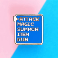 Game ATTACK Instructions Enamel Pins Unique Lapel Jewelry Fashion Accessories Gift
