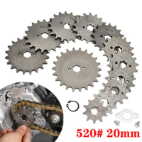 520# Chain 20mm 10T - 21T Front Engine Sprocket For Loncin Zongshen Lifan Shineray 150 200 250cc ATV Quad Dirt Bike Motorcycle