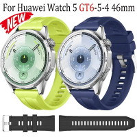 สายซิลิโคน, อย่างเป็นทางการ, 22mm, สำหรับนาฬิกา Huawei 5 GT6-5-4 46mm, สร้อยข้อมือกีฬา, สบาย, อุปกรณ