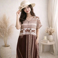 Aptoloco Daster Ruffle Wanita Viral Bahan Rayon Premium LD 120 PJ 115 Daster Jumbo Kekinian Ruffle 2