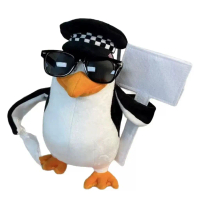 Elegant Little Penguin Plush Toy Madagascar Stuffed Doll Soft Cute Penguin Gift for Kids Boys Girls