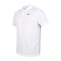 NIKE 耐吉 男短袖POLO衫-運動 休閒 上衣 高爾夫 網球 DRI-FIT 白黑(DH0858-100)
