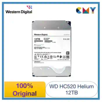 100% Original Western Digital WD 12TB 3.5 HDD Ultrastar Helium Enterprise Hard Drive SATA 7200 rpm HC520 HUH721212ALE600