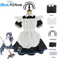 Tendou Arisu Cosplay Costume Anime Tendou Arisu Maid Suits Black and White Outfits Halloween Role Pl