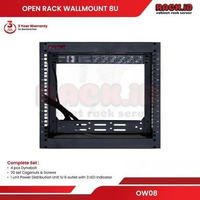 RACK ID Open Wallmount Rack 8U Depth 530mm Rak Server OW08