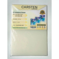 Mika Cover jilid PP Pasir doff Transparan  tebal 0.70 mm F4 isi 10 lembar