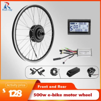 Brushless Motor for E-bike Conversion Kit, Wheel Hub Motor, Electric Motor for Bike LCD3 Display, 36V, 500W