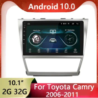 10.1 Inch Android 10.0 Car Multimedia Player for Toyota Camry 2006-2011 2 Din GPS FM Bluetooth WiFi HD Touch Screen