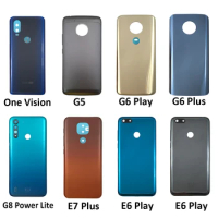 NEW Replacement Battery Back Cover Case With Adhesive For Motorola Moto One Vision G10 G5 G6 E6 Play G7 E7 Plus G8 Power Lite