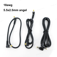 0.5m 1m 1.5m dual angle DC male to male Power extend cable Cord 5.5x2.5mm 90 Degree 18AWG 7A Type Ca