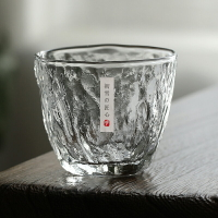 錘紋玻璃杯耐熱日本威士忌酒杯日式ins風簡約玻璃杯子夏天喝水杯