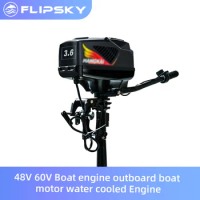 48V 60V Boat engine outboard boat motor water cooled Engine boat motor electric outboard outboard engine Switch knob added
