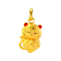 【2sweet 甜蜜約定】虎年純金墜飾金奶瓶款-約重0.65錢(虎年金飾 寶寶 彌月禮)