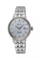 Seiko 精工 Presage 雞尾酒時間「跳傘」鑽石扭紋淺藍色錶盤自動手錶 SRE007J1