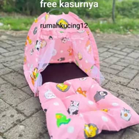 tenda kucing model tirai warna gelap tirai kasur