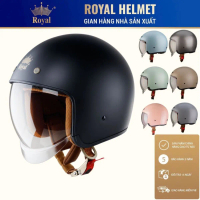 Mũ Bảo Hiểm 3/4 Royce Xh26 - Royal M139 Kính Âm - BH 12 Tháng - Nam Nữ Đi Xe Máy - Size M L Xl Xxl