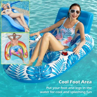 2023 Outdoor Foldable Water Hammock Inflatable Floating Swimming Pool Mattress Party Bed Beach Sports Swimming Pool Accessories