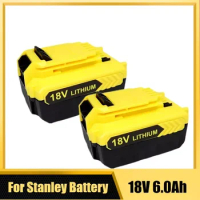 for Stanley Cordless Electric Drill 18V 3.0/4.0/5.0/6.0Ah Rechargeable Battery FMC687L FMC688L Stanley Electric Tool Battery