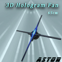65cm 3D hologram fan wifi app control led hologram support multiple connect holographic display 3D led fan advertising light