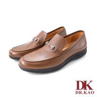 【DK 高博士】質感金屬扣飾空氣男鞋 86-0066-88 棕咖
