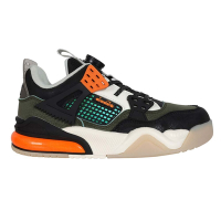 DIADORA 男女大童轉扣機能籃球鞋-超寬楦-運動 童鞋 DA13157 黑墨綠白橘