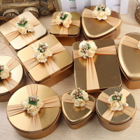 喜糖盒子結婚專用年新款喜糖盒鐵盒免折疊森系創意高檔糖盒鐵