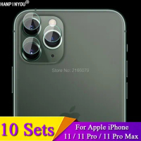 10 Sets For Apple iPhone 11 Pro 11Pro Max Rear Back Camera Lens Protective Protector Cover Soft Tempered Glass Skin Film Guard
