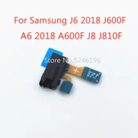 Earphone Headphone Audio jack Flex Cable For Samsung Galaxy J6 2018 J600F A6 2018 A600F J8 J810FSocket Jack Port With Microphone