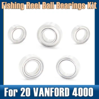 Fishing Reel Stainless Steel Ball Bearings Kit ( 5 PCS ) For Shimano 20 VANFORD 4000 04211 Spinning Reels Bearing Kits