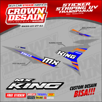 Decal Striping Transparan MX King 150 Stiker Semifull Body MX King 150 Variasi Transparan - SMXK-UV
