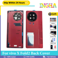 Original Back Housing Rear Case Cover For vivo X Fold2 Back Cover Door Replacement Parts For vivo X Fold 2 V2266A Battery Cover